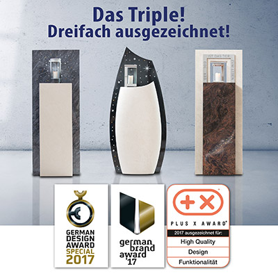 Dreifache Auszeichnung für Rokstyle Triple – Moderne Grabmale